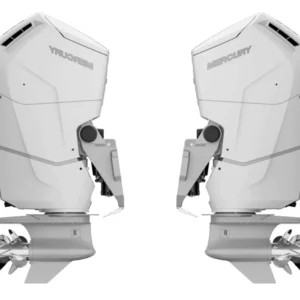 Twin Mercury 600 HP extra long shaft V600 XL V12 Verado White